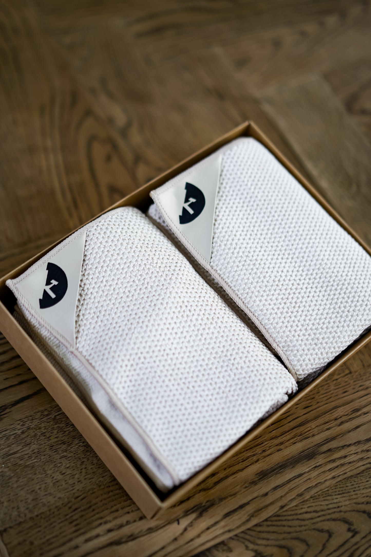 Almond | Klud wafel keukendoeken - Set van 2 stuks