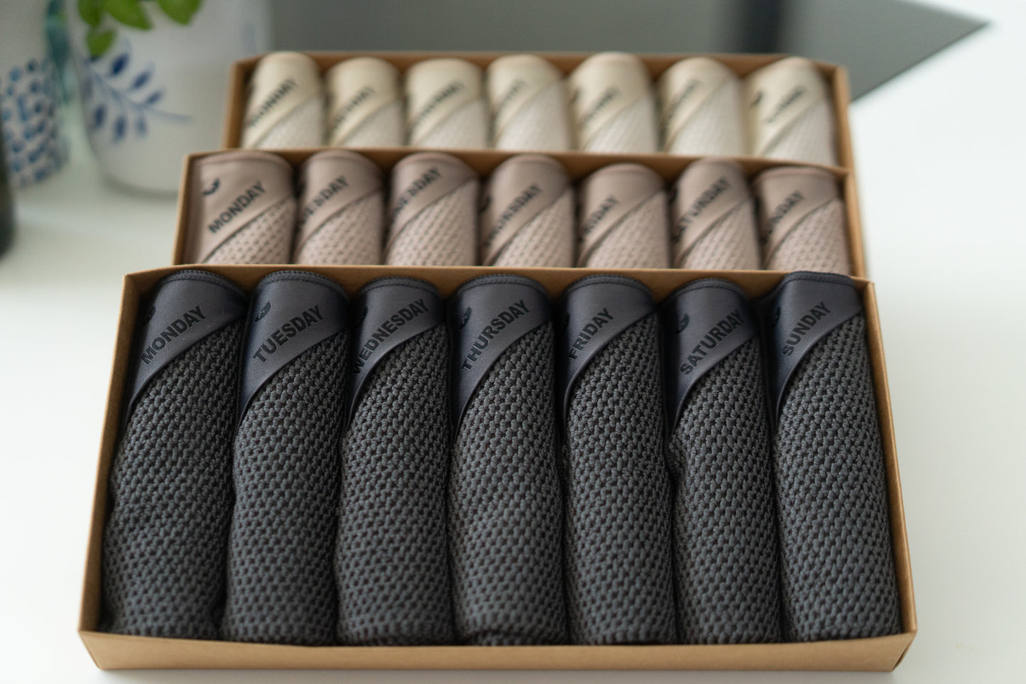 Charcoal | Klud wafel vaatdoekjes - 7 stuks