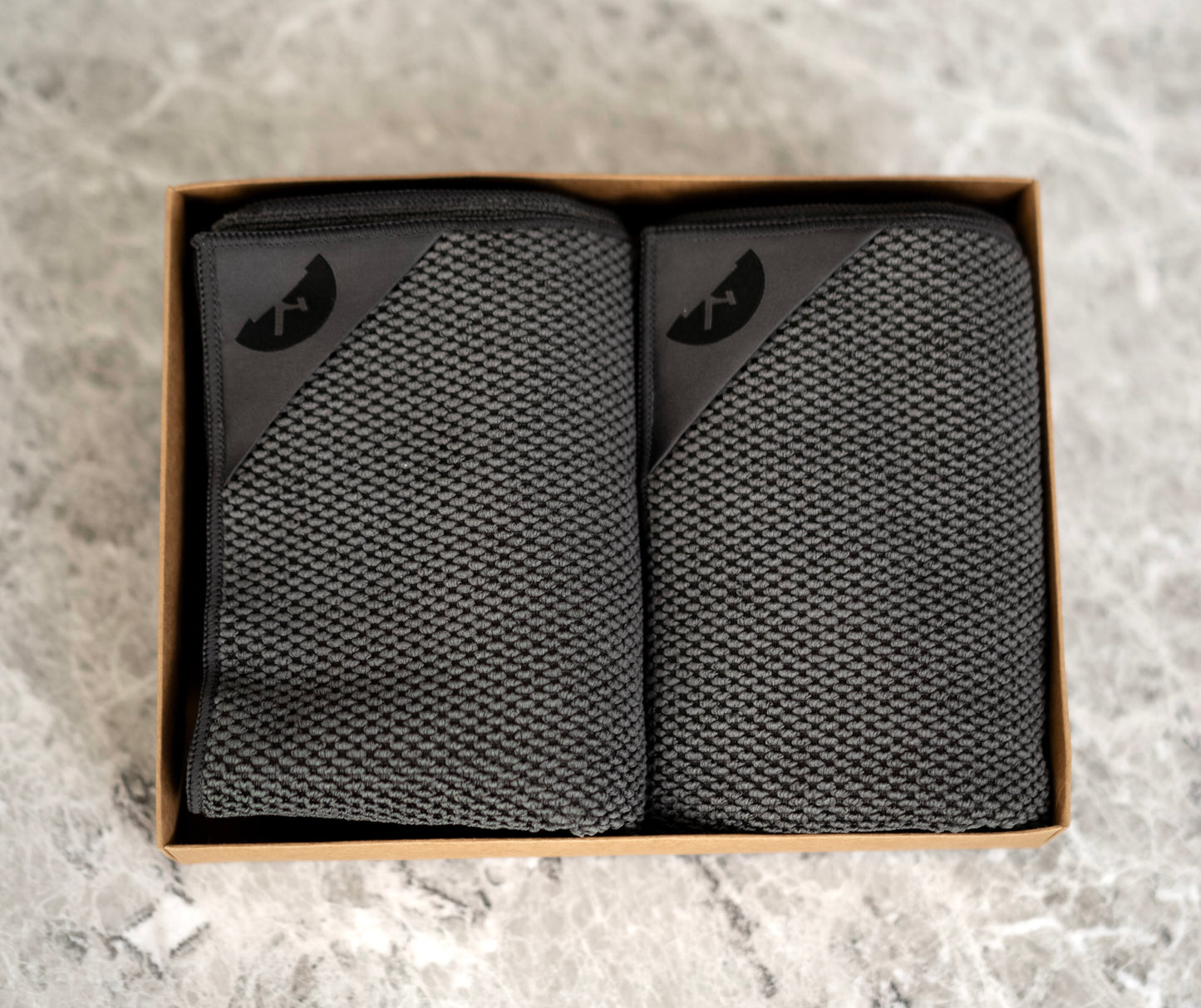 Charcoal | Klud wafel keukendoeken - Set van 2 stuks