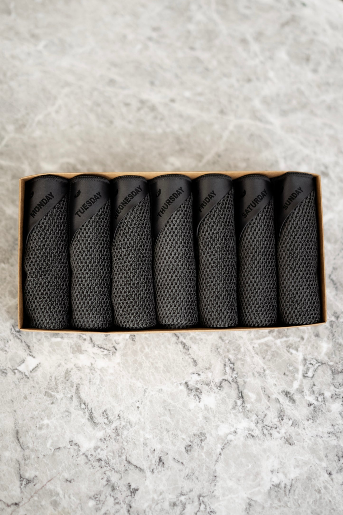 Charcoal | Klud wafel vaatdoekjes - 7 stuks