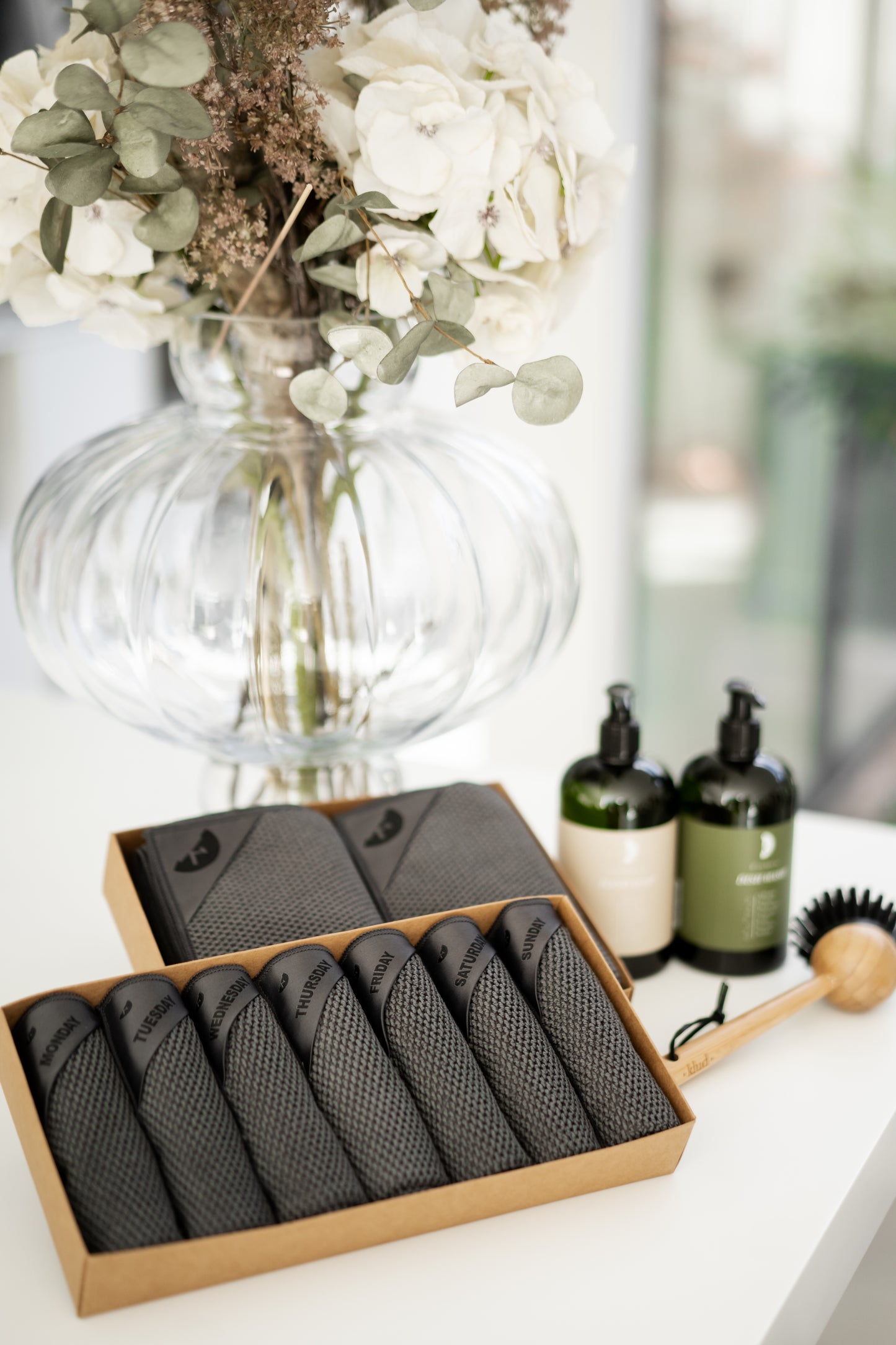 Charcoal | Klud wafel vaatdoekjes - 7 stuks