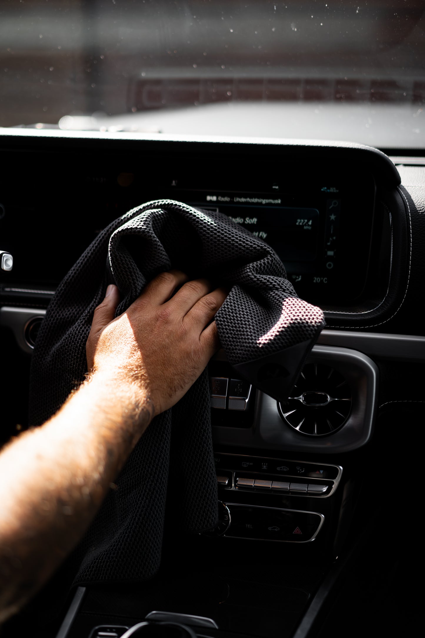 Charcoal | Klud wafel keukendoeken - Set van 2 stuks