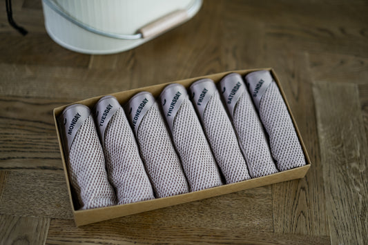 Latte | Klud wafel vaatdoekjes - 7 stuks