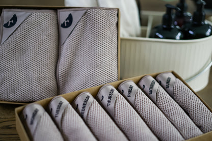 Latte | Klud wafel keukendoeken - Set van 2 stuks