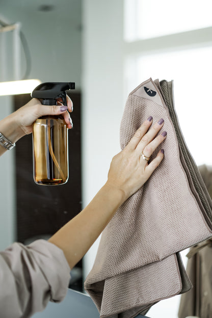 Latte | Klud Wafelmotief SET – 2 keukendoeken + 7dagen-vaatdoekjes