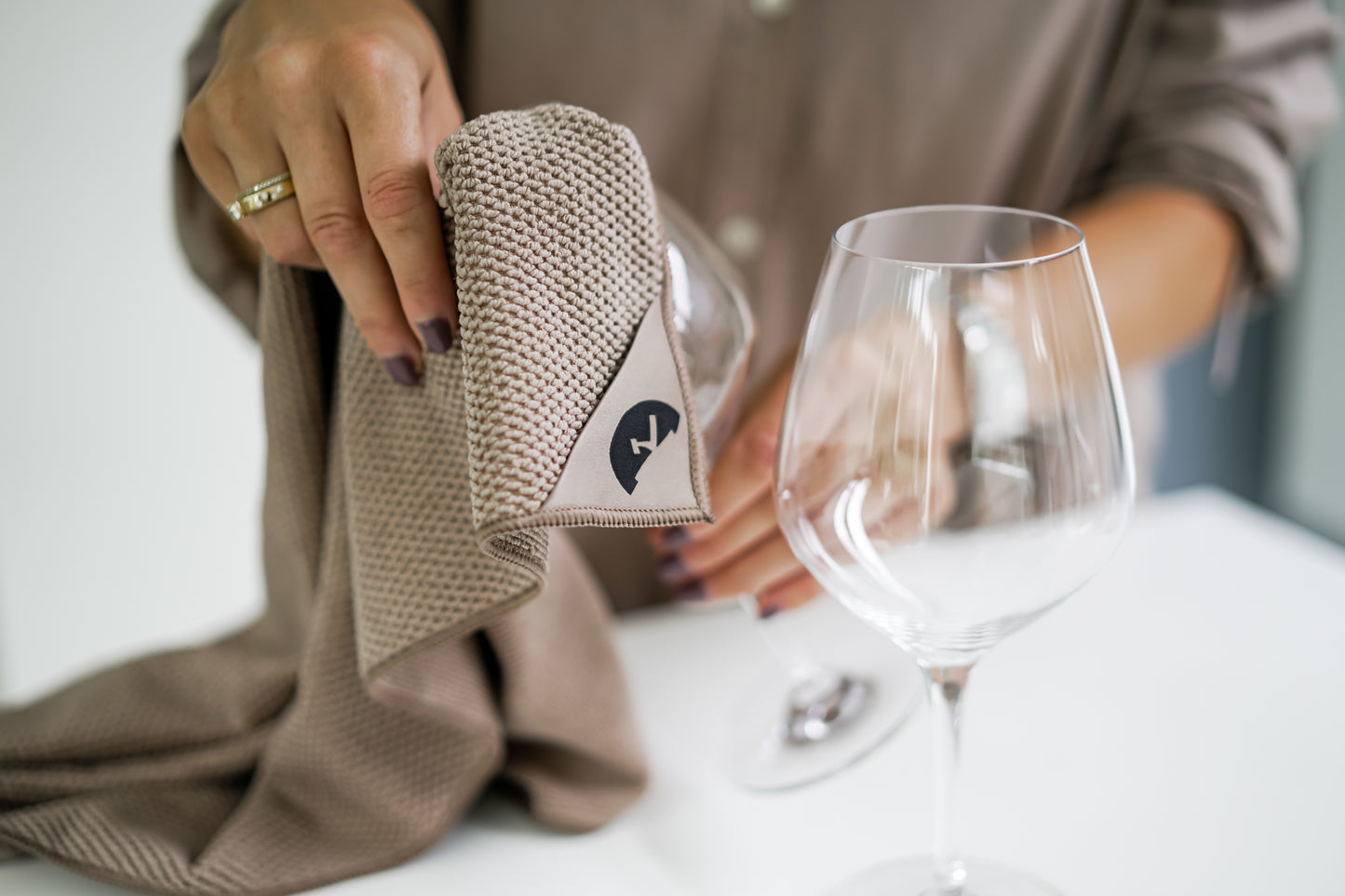 Latte | Klud Wafelmotief SET – 2 keukendoeken + 7dagen-vaatdoekjes