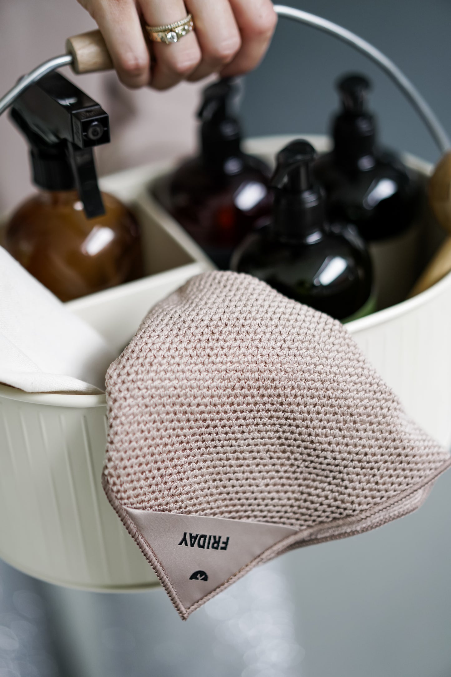 Latte | Klud Wafelmotief SET – 2 keukendoeken + 7dagen-vaatdoekjes