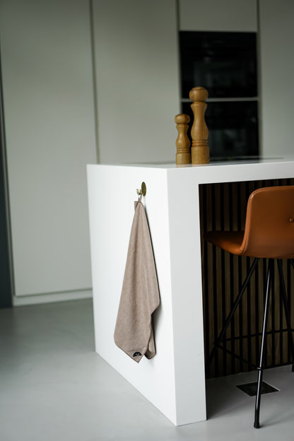 Latte | Klud Wafelmotief SET – 2 keukendoeken + 7dagen-vaatdoekjes